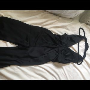 Dressy Black Halter Romper